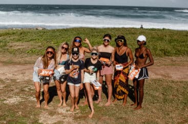 Evènement féminin de surf en Guadeloupe avec Bahia Frediani