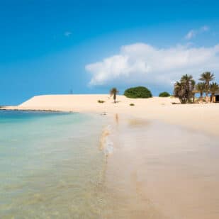strand von boa vista auf den kapverden