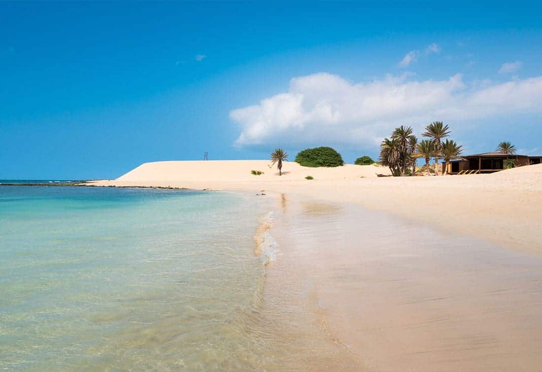 boa vista beach in cape verde