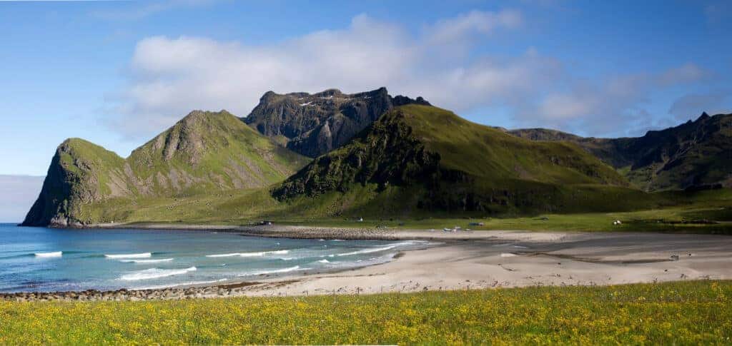 Spot de surf à Hoddevik en Norvège