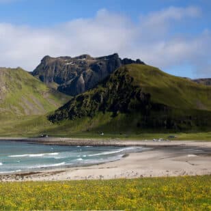 Spot de surf à Hoddevik en Norvège
