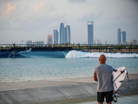 Artificial wave in Asia at Abu Dhabi